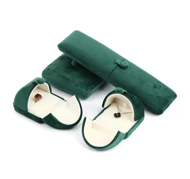 engagement ring box for couple, blue velvet jewelry box, blue velvet necklace box, jewelry case retail