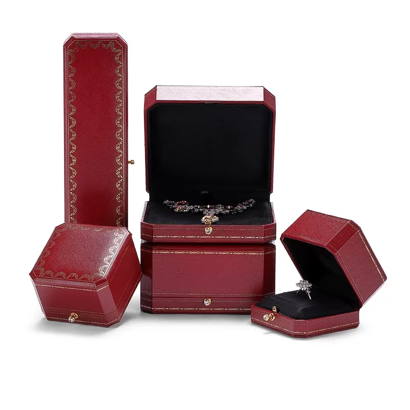 Small pendant box octagonal shape blue finish