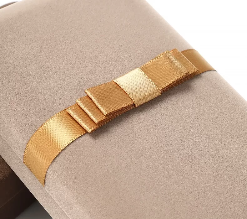 Velvet jewelry box with bow,box ring size,valentine gift box,plain trinket box