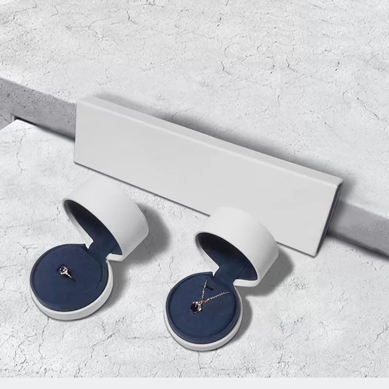 round leather jewelry box,round trinket box with lid,mini round jewellery case,super jewel case