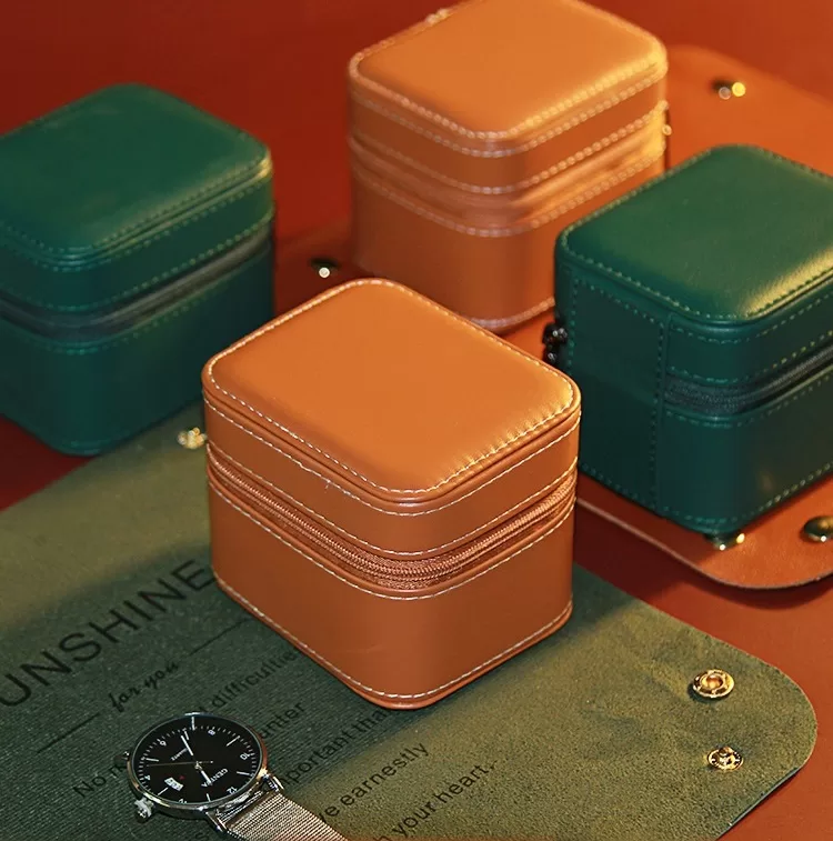 zippered travel jewelry case, watch collection box for gents, luxury single watch box