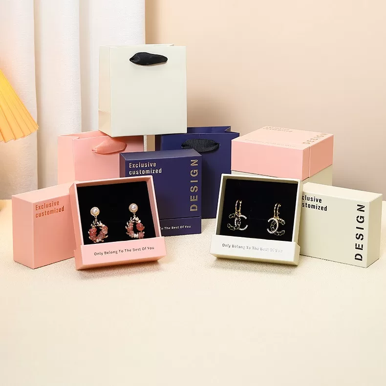 Side view of rigid cardboard slide box showing reinforced thickness