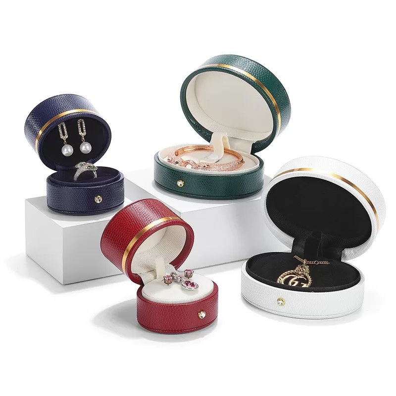 amazon prime jewelry box, small round trinket box, small leather jewelry case, cute jewelry case