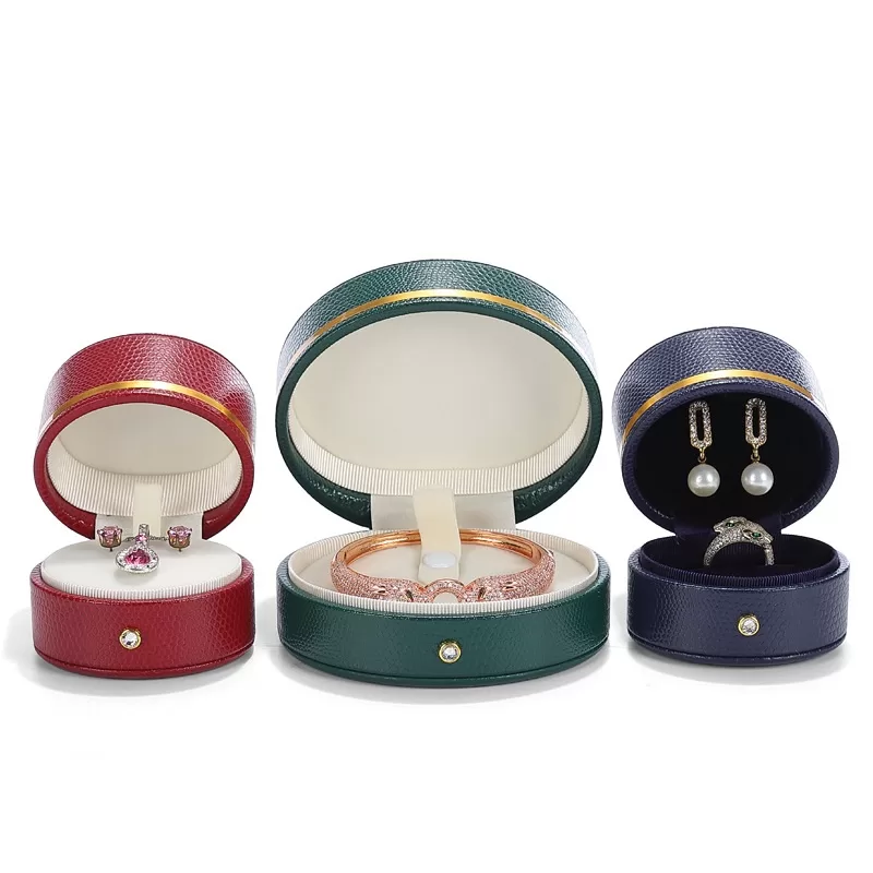 amazon prime jewelry box, small round trinket box, small leather jewelry case, cute jewelry case
