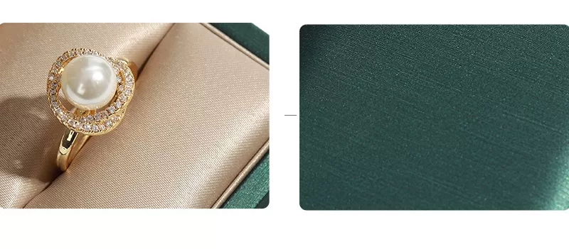 Close up of brushed leatherette texture on green jewelry packaging.