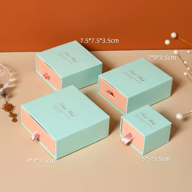 Wholesale custom color drawer jewelry boxes for branding