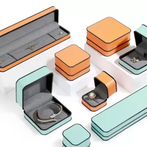 Modern PU Leather Jewelry Box Wholesale | Minimalist Black Frame Series