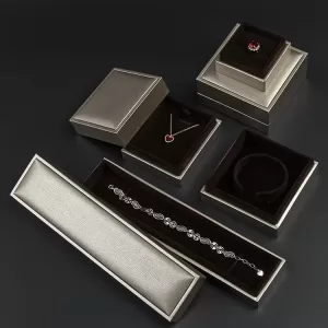 Luxury Specialty Paper Jewelry Box Wholesale | Gold Sharp-Edge Series 070