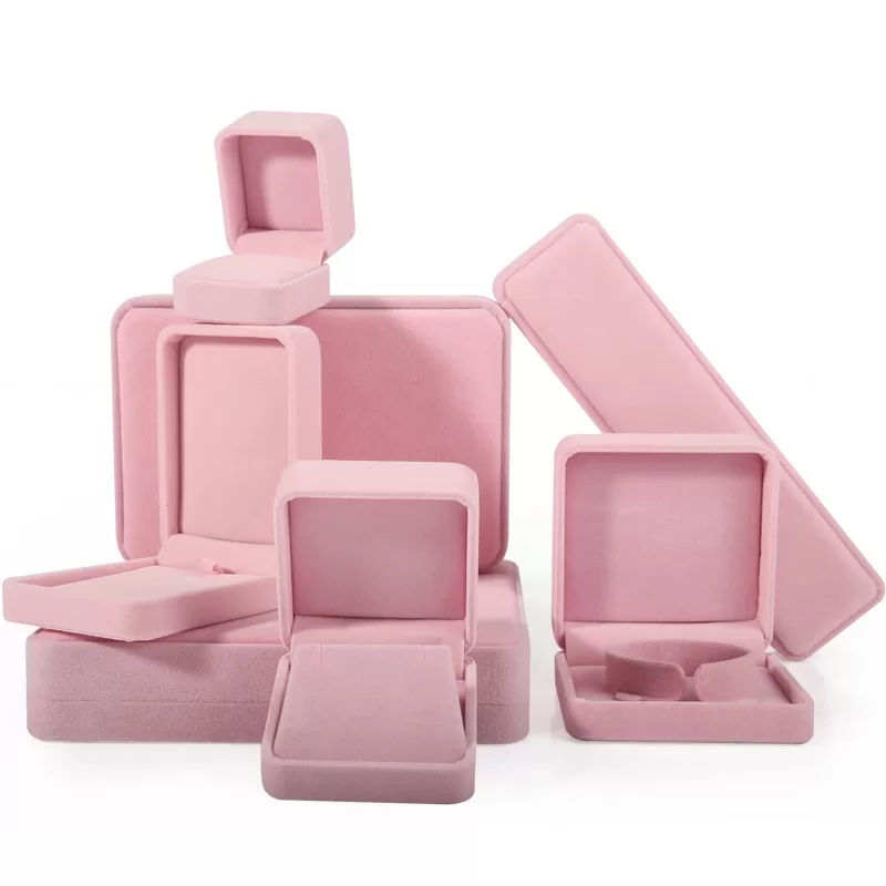 vintage velvet jewellery box,velvet necklace and earring box,wedding ring with box,jewel case packaging