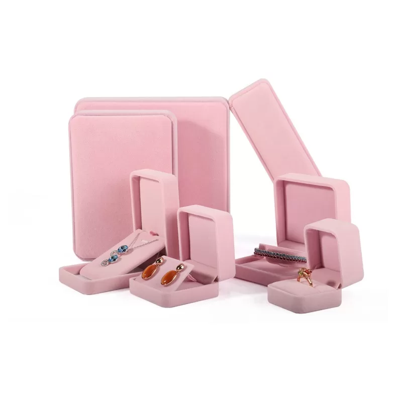 vintage velvet jewellery box,velvet necklace and earring box,wedding ring with box,jewel case packaging