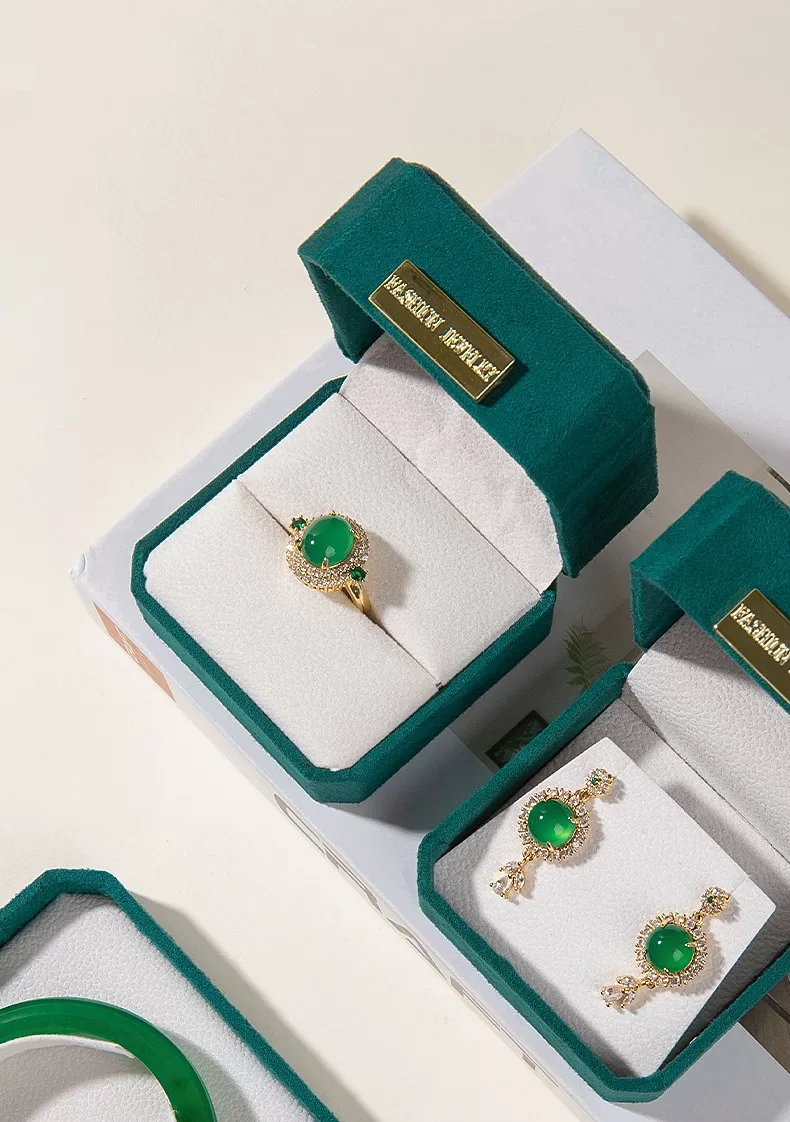 pearl necklace storage case, korean mother of pearl jewelry box, rose gold earring holder, vintage velvet box