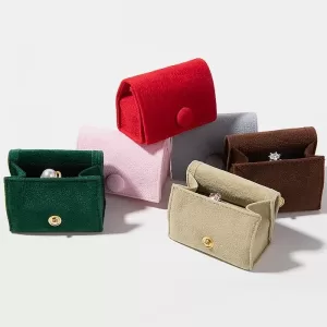 Luxury Mini Velvet Jewelry Pouch Wholesale | Travel Ring Bag– Series 006