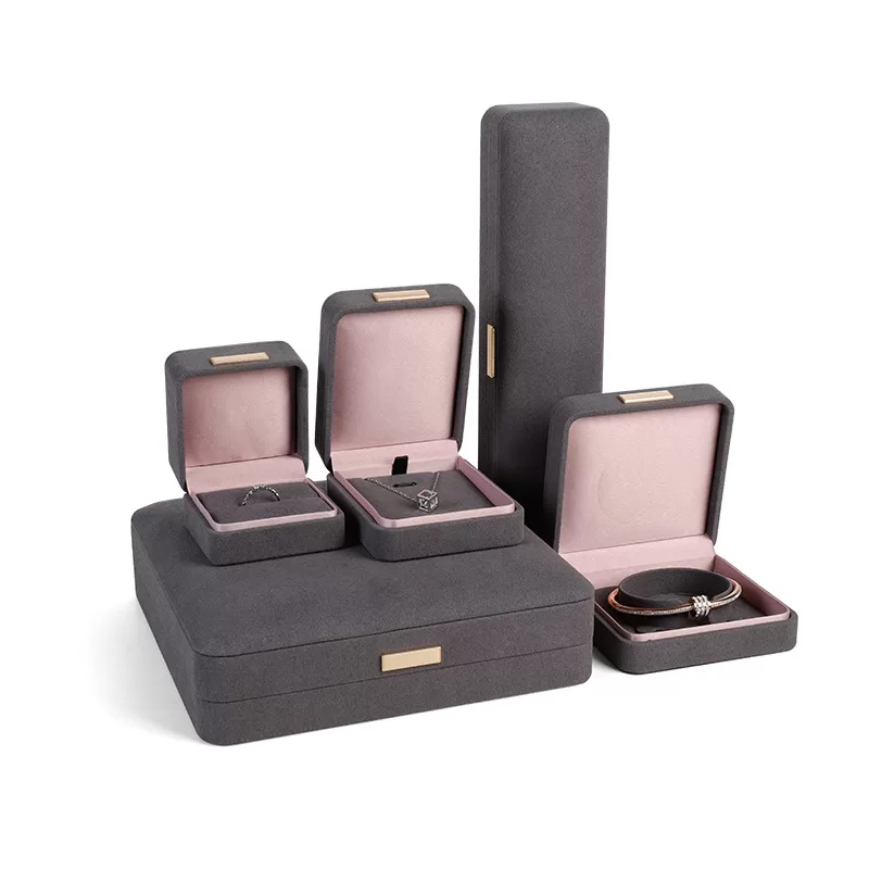 luxury microfiber ring box,microfiber velvet jewel box,blue velvet fiber box,fiber box for jewellery