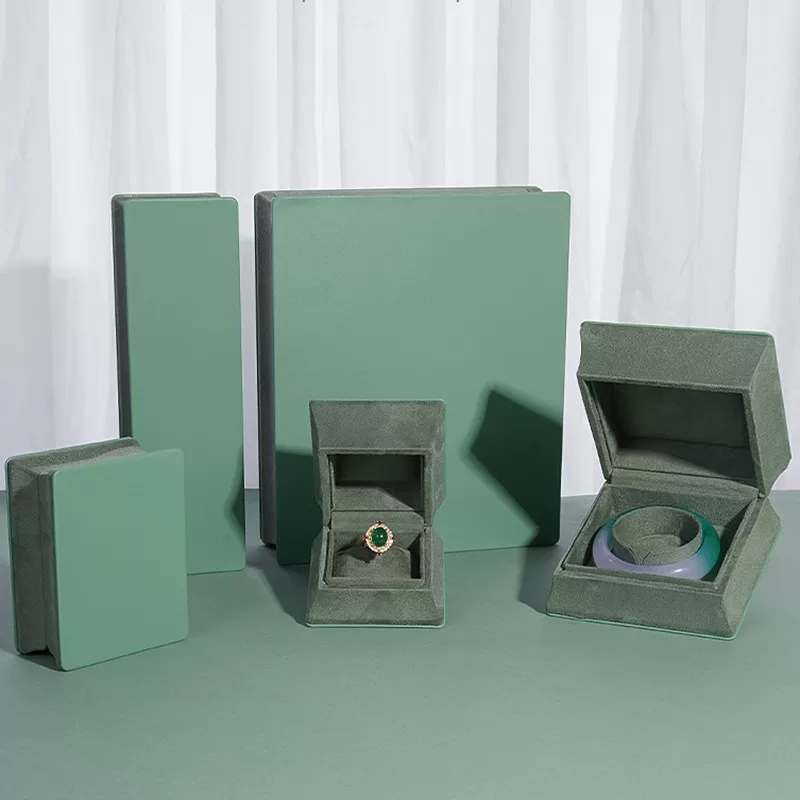 Soft velvet interior detail for wedding rings