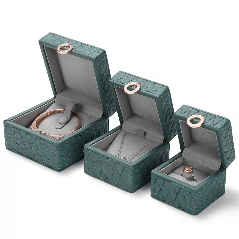 Hand-Stitched Leather Jewelry Box,Sewn Leather Jewelry Case,Decorative Stitched Jewelry Box,Stitched Leather Jewelry Box