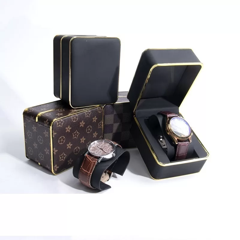 Luxury leather watch box for men,Vintage-style antique watch storage case,Executive watch case for business travelers,watch box for collectors