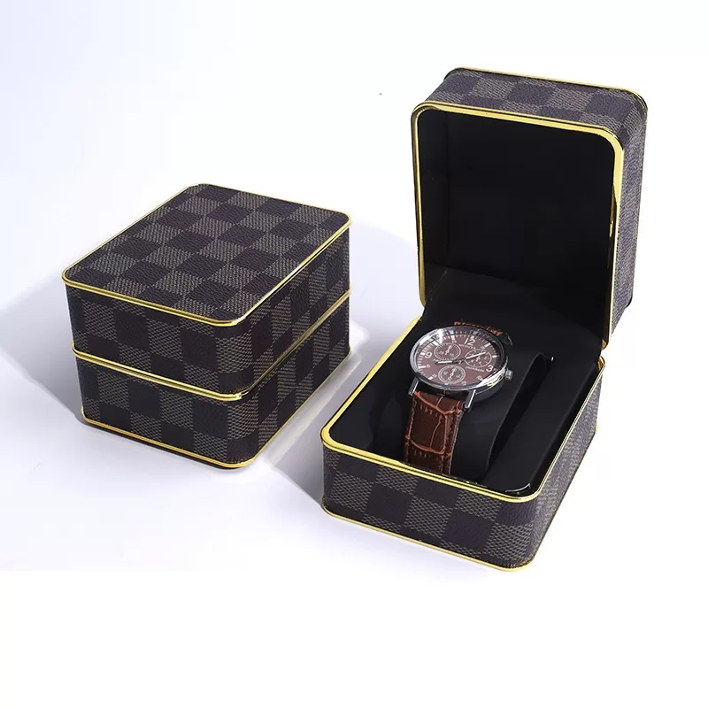 Luxury leather watch box for men,Vintage-style antique watch storage case,Executive watch case for business travelers,watch box for collectors