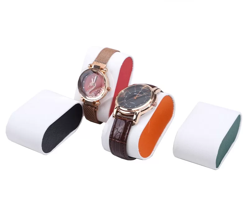 watch cushion with protective lining,watch cushion and cleaning cloth,watch display and storage pillow,watch cushion for elegant display