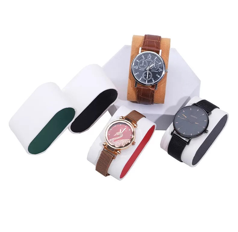 watch cushion with protective lining,watch cushion and cleaning cloth,watch display and storage pillow,watch cushion for elegant display