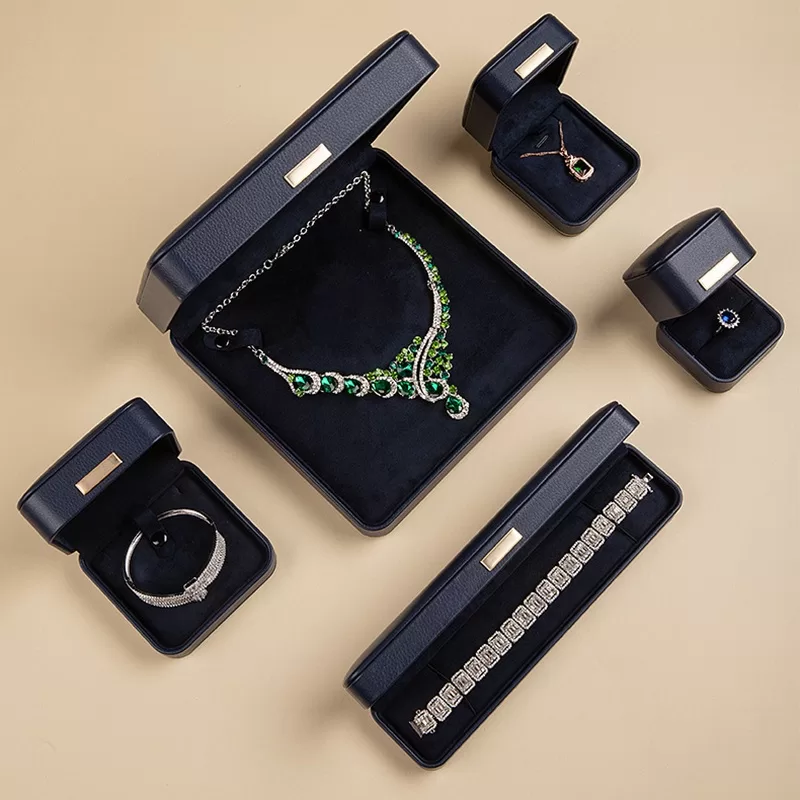 cruelty-free faux leather jewelry organizer,luxury faux leather jewelry box for wedding gifts, soft synthetic leather jewelry box with velvet lining,affordable faux leather jewelry box wholesale