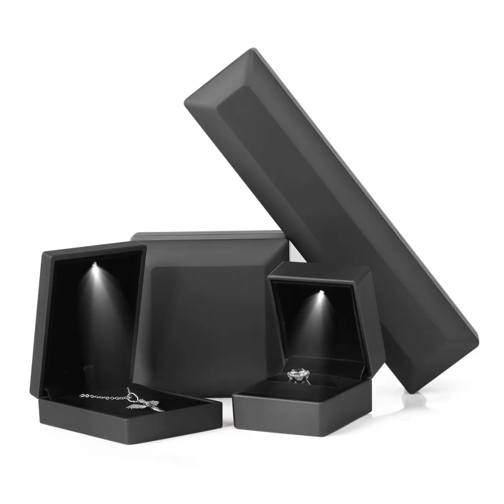 LED painted jewelry box with light,Decorative painted jewelry box with built-in lights,Artisan painted jewelry box with soft LED glow,Customizable painted jewelry box with lights