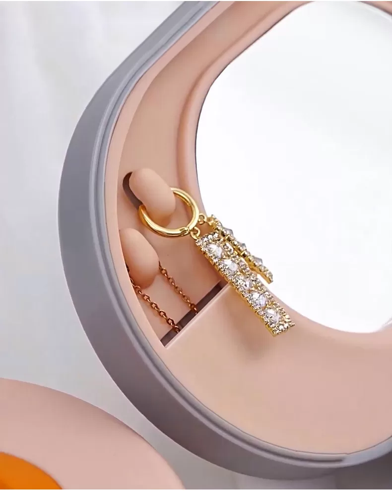 minimalist silicone jewelry box,durable silicone jewelry case,cheap silicone jewelry storage box,colorful silicone jewelry box