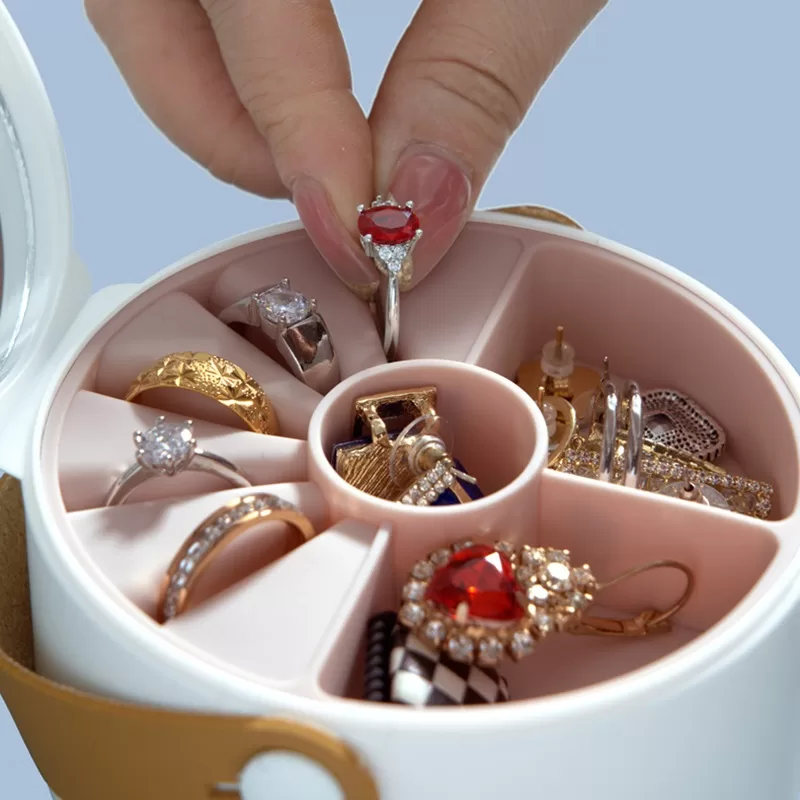 silicone jewelry box with compartments,silicone jewelry storage for daily use,luxury silicone jewelry organizer,custom silicone jewelry case