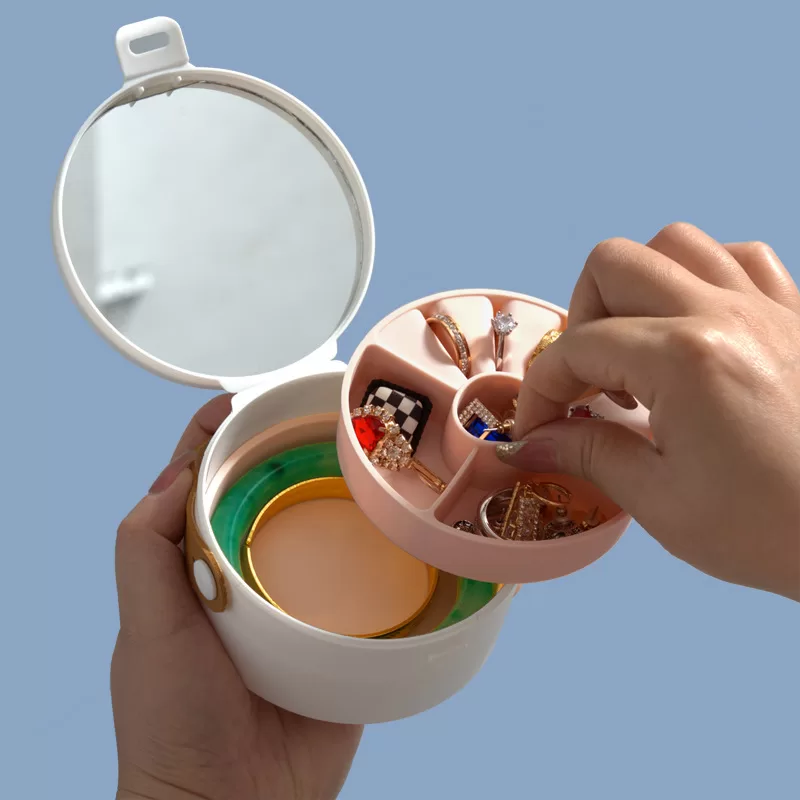 silicone jewelry box with compartments,silicone jewelry storage for daily use,luxury silicone jewelry organizer,custom silicone jewelry case