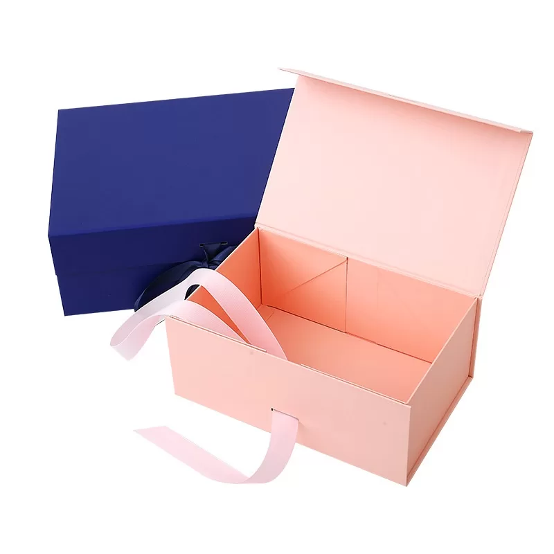 decorative ribbon folding gift box,elegant satin ribbon origami box for presents,ribbon folding keepsake box