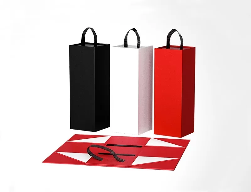 foldable gift box for wine,presentation box for wine,collapsible wine box,folding wine boxes for the new vintage