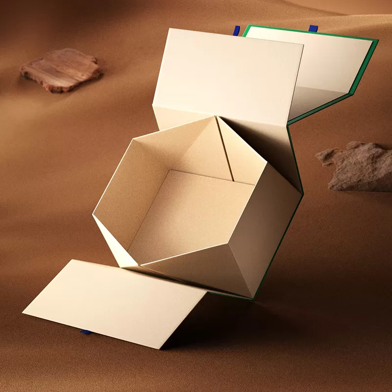 one piece folding gift box,Custom printed folding boxes with gold foil stamping,Flat-pack luxury cosmetic boxes manufacturer