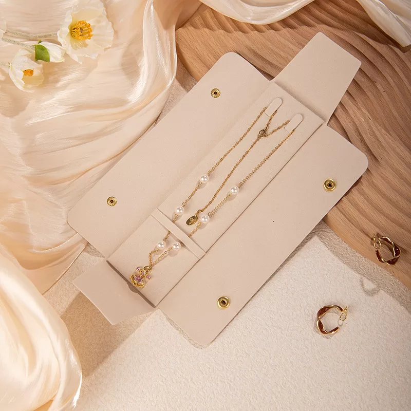 Microfiber jewelry travel case,Microsuede earring organizer,Microfiber necklace organizer case,Soft microfiber jewelry pouch