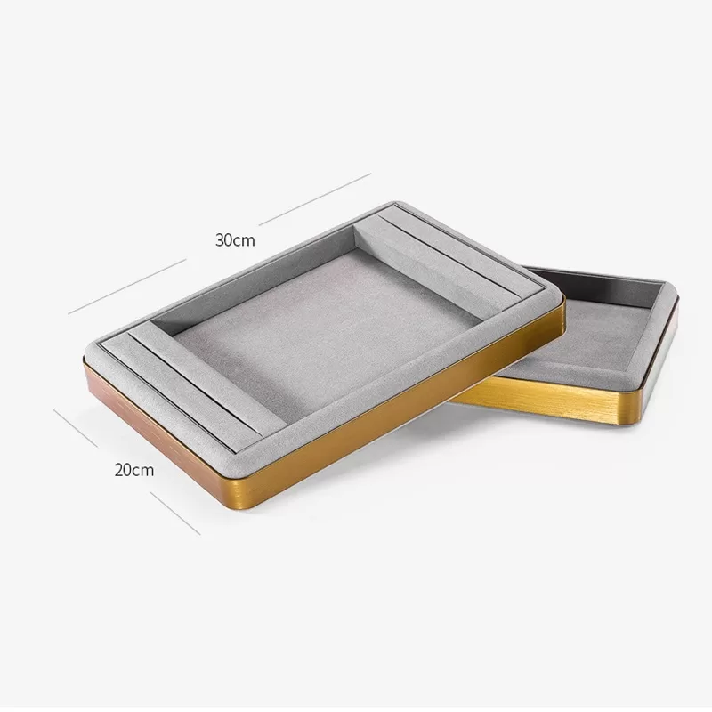 antique brass finish jewelry tray,stainless steel jewelry display tray,anti tarnish stainless steel jewelry organizer tray,zinc alloy jewelry tray