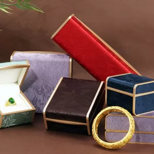 Luxury Chinese Brocade Jewelry Chest | Vintage Silk Embroidered Organizer