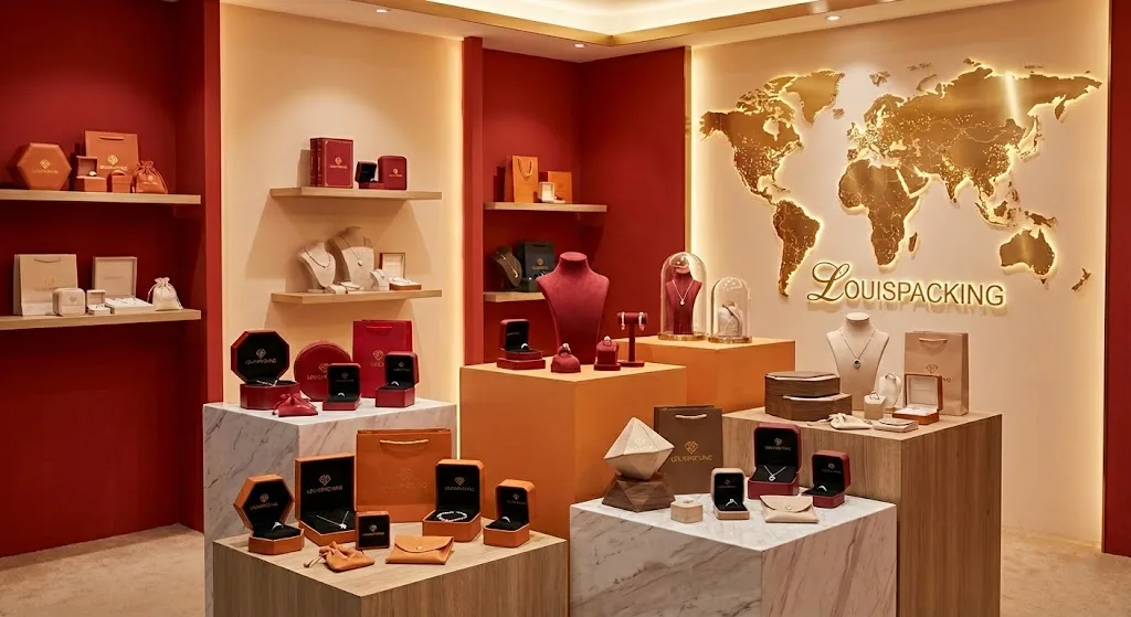 Luxury Custom Jewelry Packaging Boxes and Bags Display